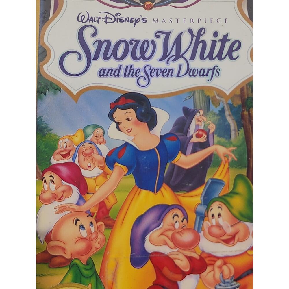VTG 1937 Disney's Snow White and the Seven Dwarfs Masterpiece VHS Movie (Sealed)